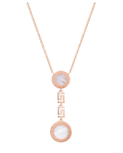 Versace Greca Pendant- Rose Gold