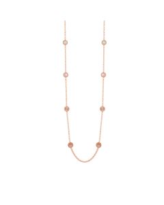 Versace Greca Sautoire Necklace Rose Gold With Mother Of Pearl