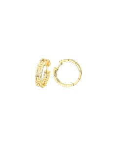 Versace Greca Earrings Huggy Gold