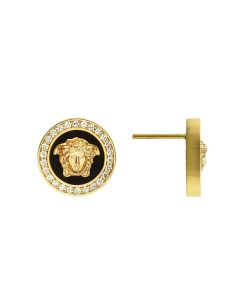 Versace Medusa Earring Yellow Gold With Diamond
