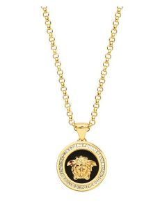 Versace Medusa Pendant, Gold With Diamond 