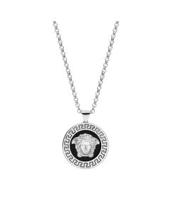 Versace Medusa Pendant, White Gold.