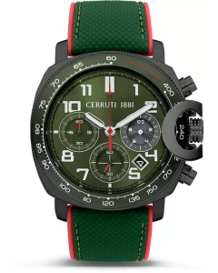 Cerruti 1881 POSITANO Chronograph watch for men green 