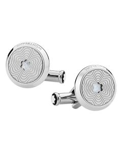 Montblanc Star cufflink steel silver 