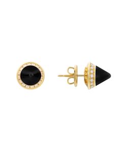 Versace Virya Earring Gold With Diamond