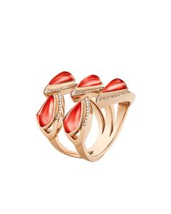 Versace Gorgon Clow Ring Rose Gold With Diamond Size 54