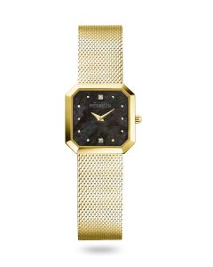 Michel Herbelin Ladies Diamond Watch Steel Gold 