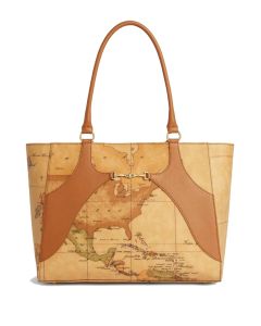Alviero Martini Geo Mira shopping bag Brown