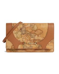 Alviero Martini Geo Mira purse with shoulder strap Brown