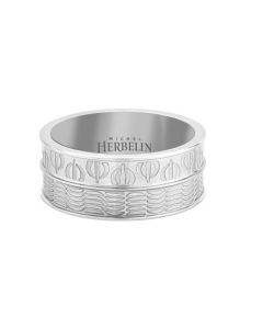 Michel Herbelin Ring For Men ,Silver Size 62