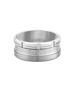Michel Herbelin Ring For Men , Silver Size 62