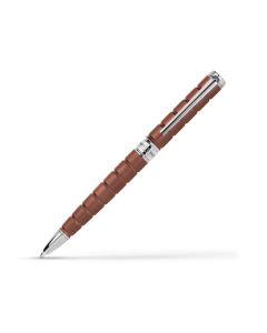 Saint Honore Pen - Brown with Shiny Metal Accents