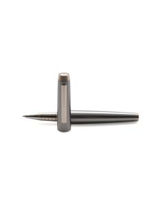 Dunhill AVORITIES Rollerball pen gun metal with silver 
