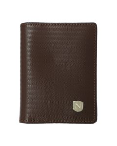 Natucci leather credit card holder for men , Brown