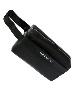 Natucci leather clutch bag for men , Black