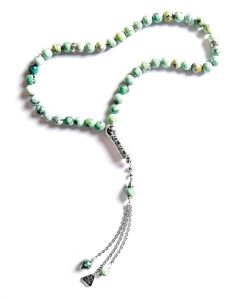 Zyan 8mm Varasite Stone 33 Beads - Stylish & Spiritual