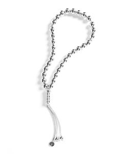 Zyan Classic Silver Misbaha 8mm 33 Beads 