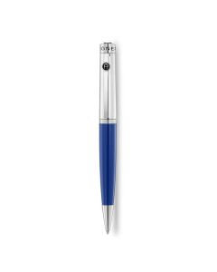 Aigner ballpoint pen for gent steel blue with silver