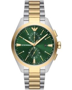 Emporio Armani Claudio Chronograph men watch green 