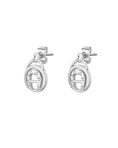 Aigner AIDA earring for women steel silver with crystal 