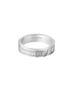 Aigner FAUSTA ring for women silver with crystal size 52