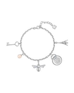 Saint Honore CHARMS bracelet for women steel silver