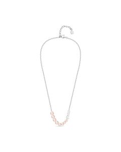 Saint Honore women necklace steel silver , Mother of pearl