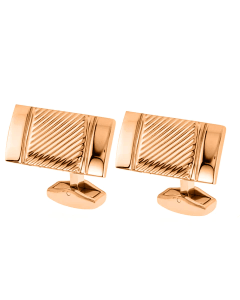 Cross Cufflink Apogee Stainless Steel Rose Gold