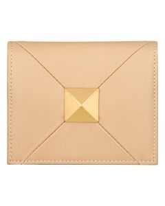 DICI Milano leather card holder for women 4cc Cream
