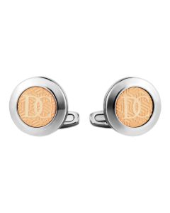 DICI Milano cufflink for men stainless steel silver , Rose gold