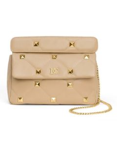 DICI Milano Women Leather Beige Mini Cross Body Bag