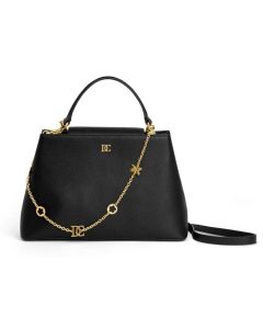 DICI Milano Black ladies Medium Leather handbag