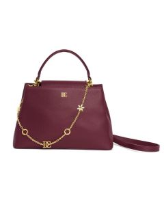 DICI Milano Red ladies Medium Leather handbag