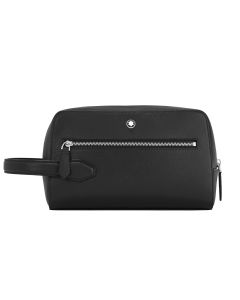 Montblanc Sartorial wash bag black leather 