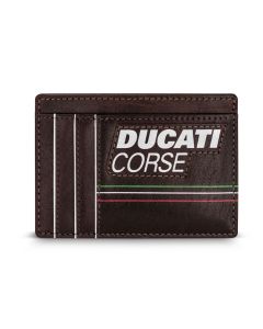 Ducati STILE card holder 2cc with brown leather
