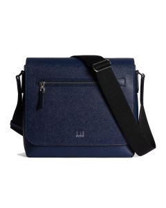 Dunhill Cadogan Small Flap Messenger Navy