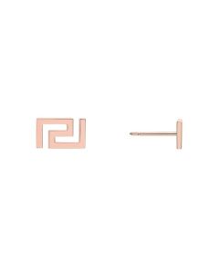 Versace Greca Earring For Women , Rose Gold