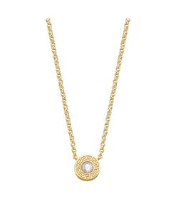 Versace Greca Prism Necklace For Women , Gold With Diamond
