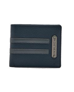Police Horipip wallet for men 6cc leather blue , Grey 