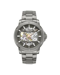Kenneth Cole Automatic Skeleton Gent Watch Steel Gun Metal