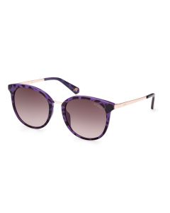 Guess Sunglasses Round For Women Purple , Gold