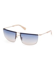 Guess Sunglasses Rectangular For Unisex Gold , Blue