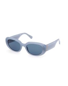 Guess Sunglasses Oval For Women Grey , Blue