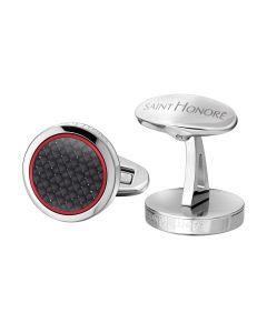 Saint Honore Carbon Cufflinks with Modern Luxurious Design