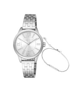 Esprit Pointy ladies Quartz watch stainless steel silver 