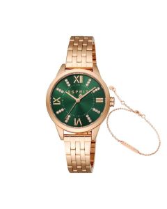 Esprit Pointy ladies Quartz watch stainless steel rose gold