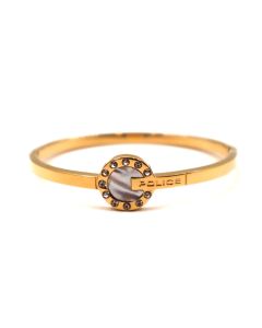 Police Women's Gold Bracelet with Sparkling Stones