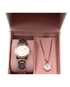 DICI Milano Women's Watch and Necklace Set - Rose Gold 