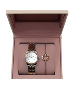 DICI Milano Women's Watch and Bracelet Set - Gold and Silver 