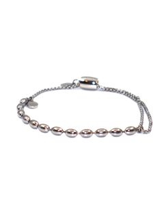 Police Ladies Stainless Steel Beaded Bracelet 